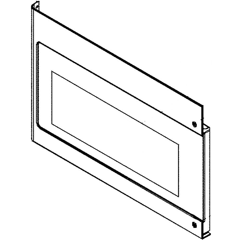 Part #5304509578, Frigidaire Microwave Door Outer Panel / 23.50 x 15.75 x 1.50