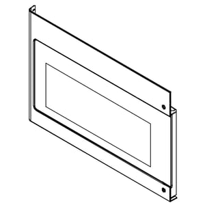 Microwave Door Outer Panel (black) 5304509594