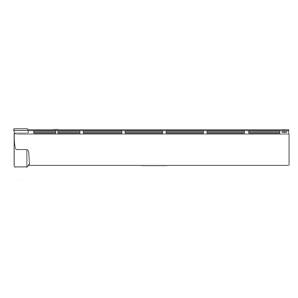 Part #5304509612, Microwave Vent Grille (White) / 25.10 x 4.10 x 2.35