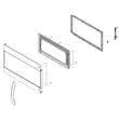 Microwave Door Assembly (stainless) for Frigidaire CGMV176NTBA - Part 5304509638