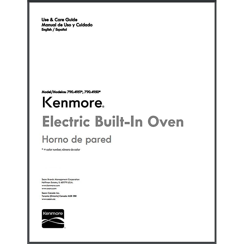 Part #5304510597, Wall Oven Owners Manual / 11.00 x 8.50 x 0.25
