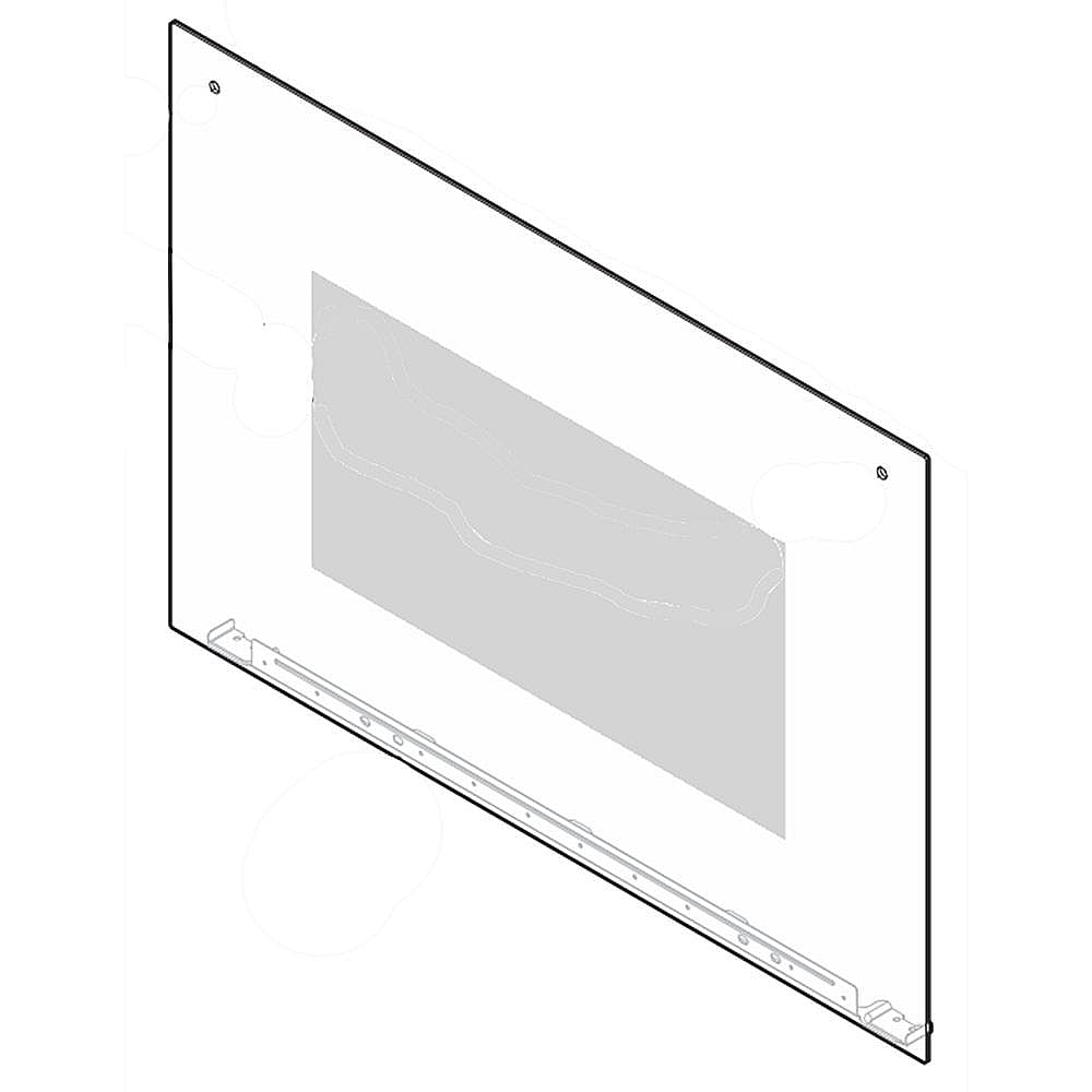 Part #5304510849, Range Oven Door Outer Panel (White) / 36.00 x 30.25 x 6.00