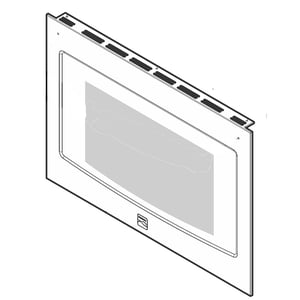 Wall Oven Upper Oven Door Outer Panel (dark Stainless) 5304510891