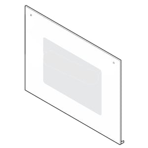 Wall Oven Door Outer Panel Assembly (white) 5304510988