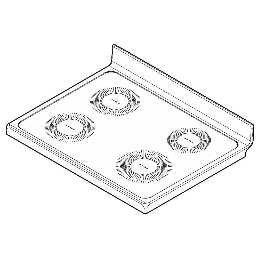 Frigidaire Part #5304511086, Range Main Top (Black)