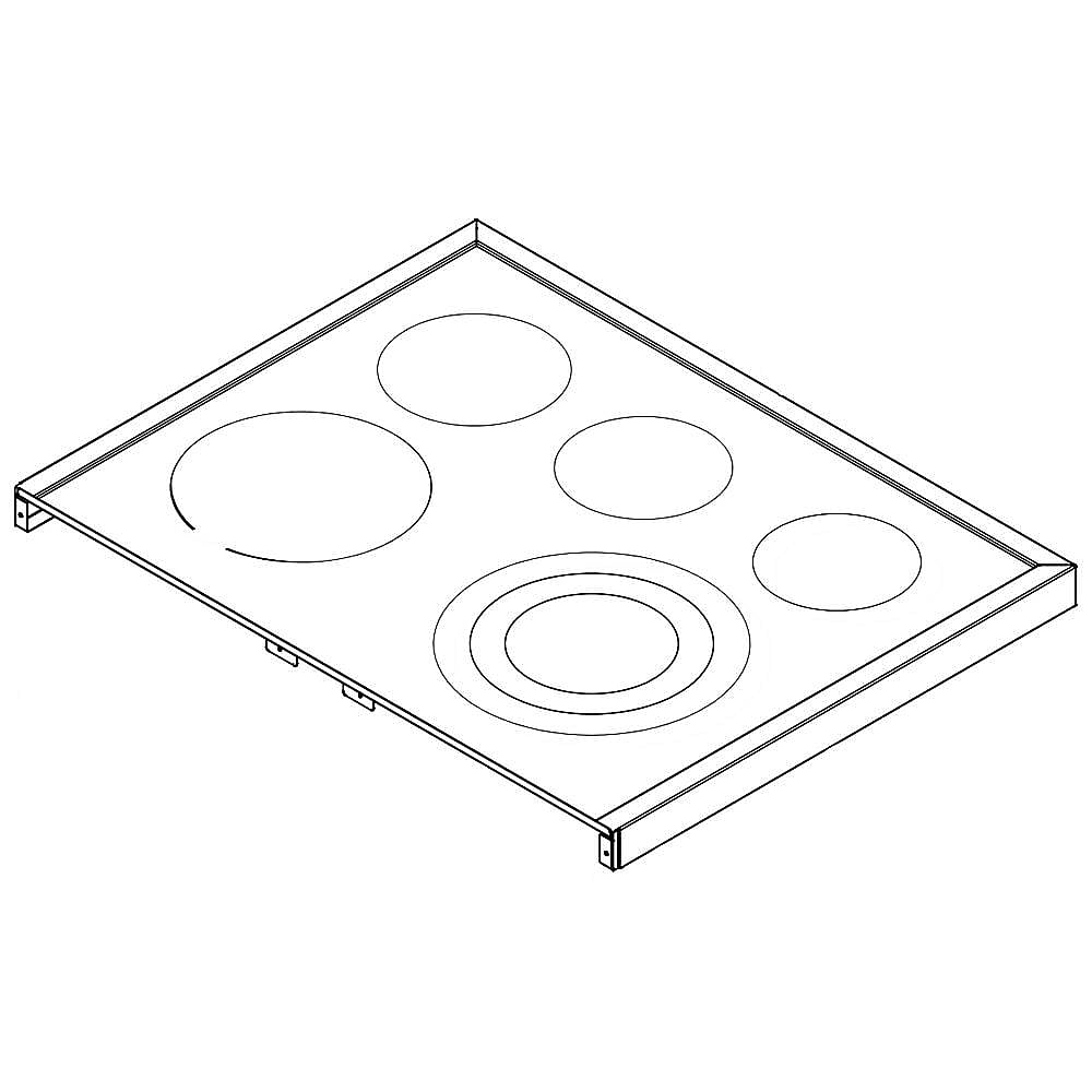 Kenmore Pro Part #5304511171, Range Main Top (Black And Stainless) | 36.00 x 30.25 x 6.00