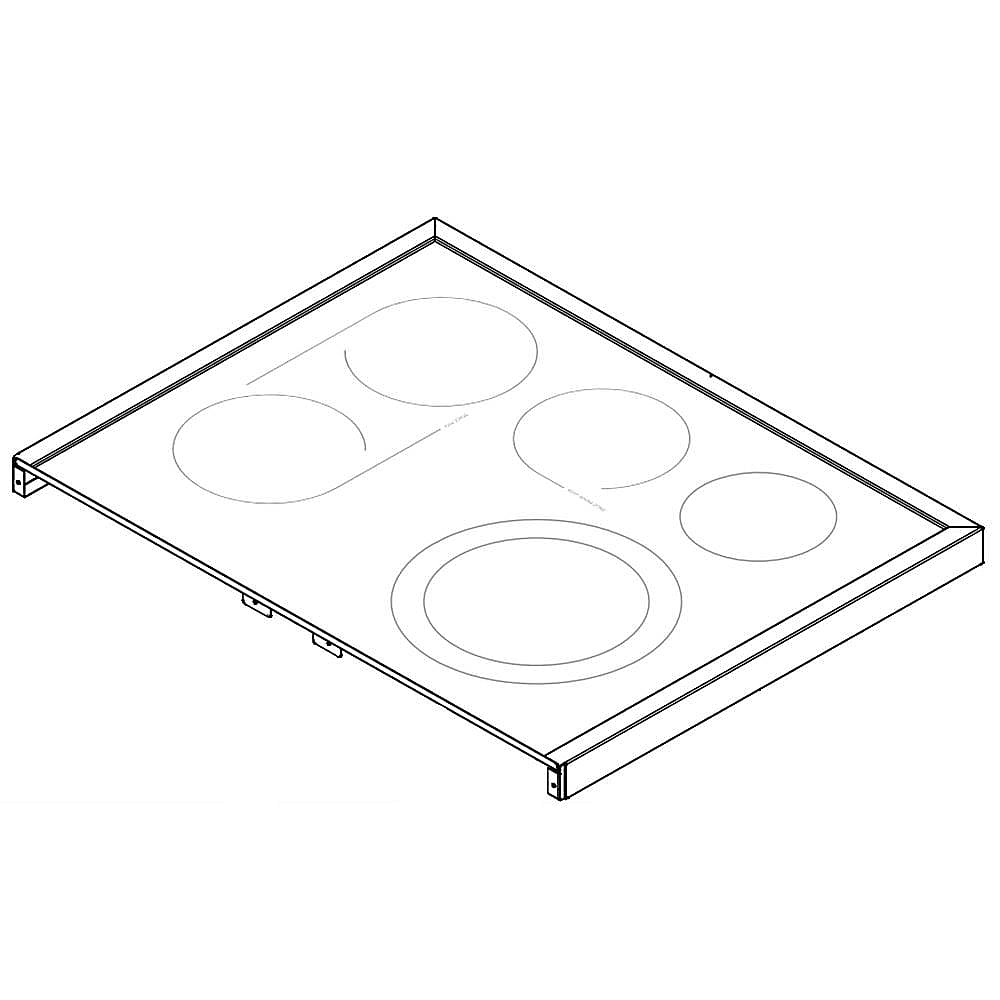 Frigidaire Part #5304511172, Range Main Top (Black And Stainless) | 36.25 x 30.25 x 6.00
