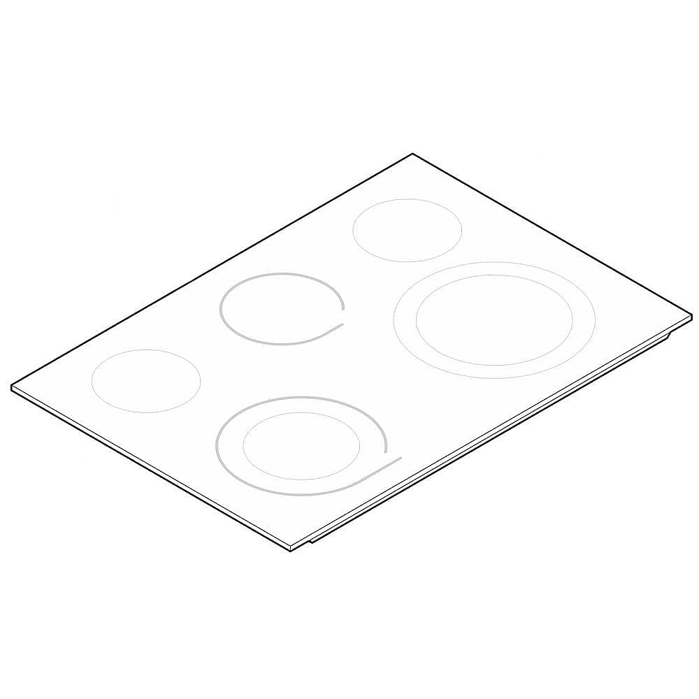 Part #5304511181, Range Main Top (White) / 32.00 x 30.40 x 6.40