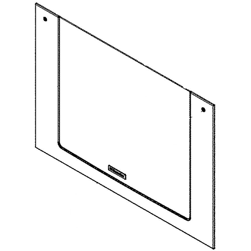 Electrolux Part #5304512256, Wall Oven Door Outer Panel Assembly (Stainless And Black) | 35.70 x 30.25 x 6.00
