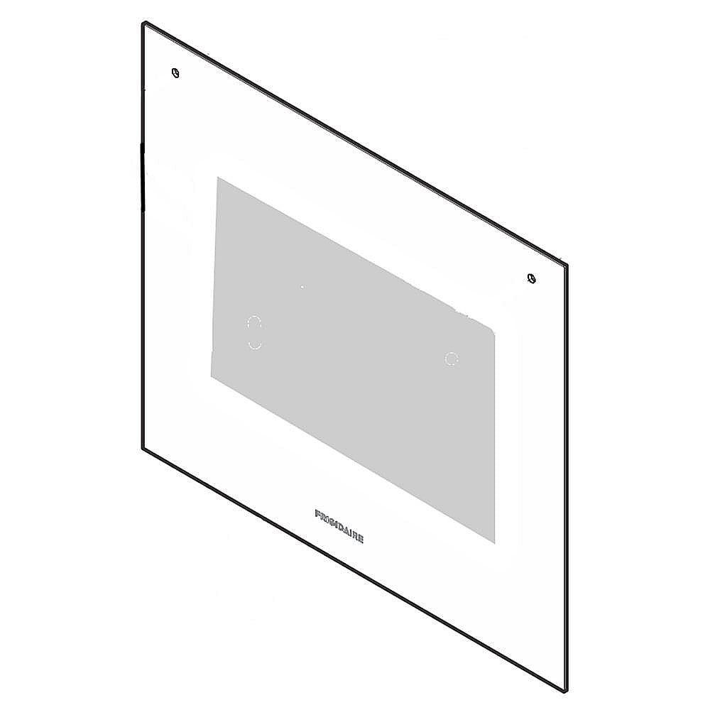 Part #5304513043, Wall Oven Door Outer Panel (White) / 35.80 x 30.25 x 6.00