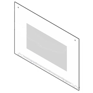 Range Oven Door Outer Panel Assembly (white) 5304513280