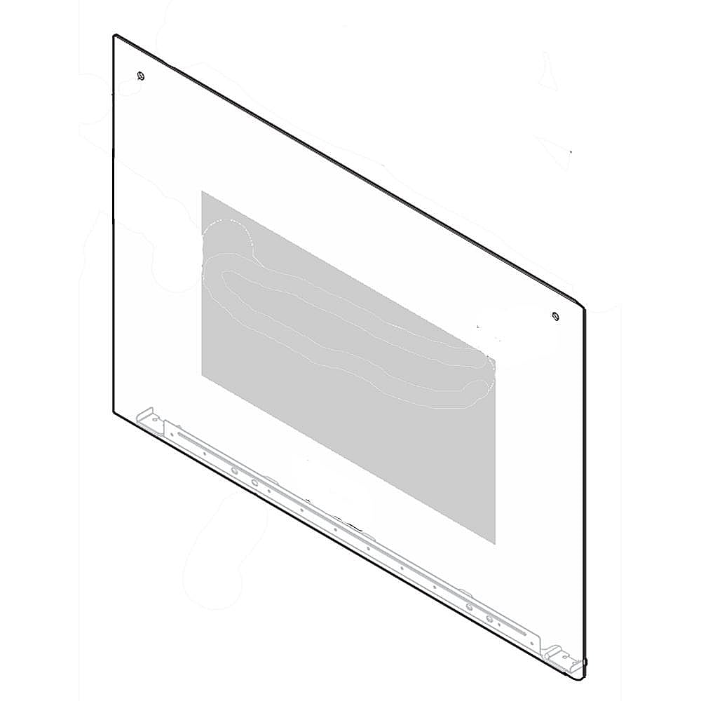 Frigidaire Part #5304513292, Wall Oven Lower Oven Door Outer Panel (White) | 30.00 x 20.75 x 1.25