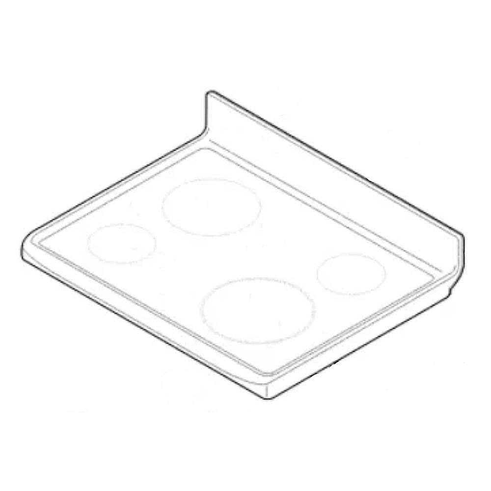 Kenmore Part #5304513326, Range Main Top (White)