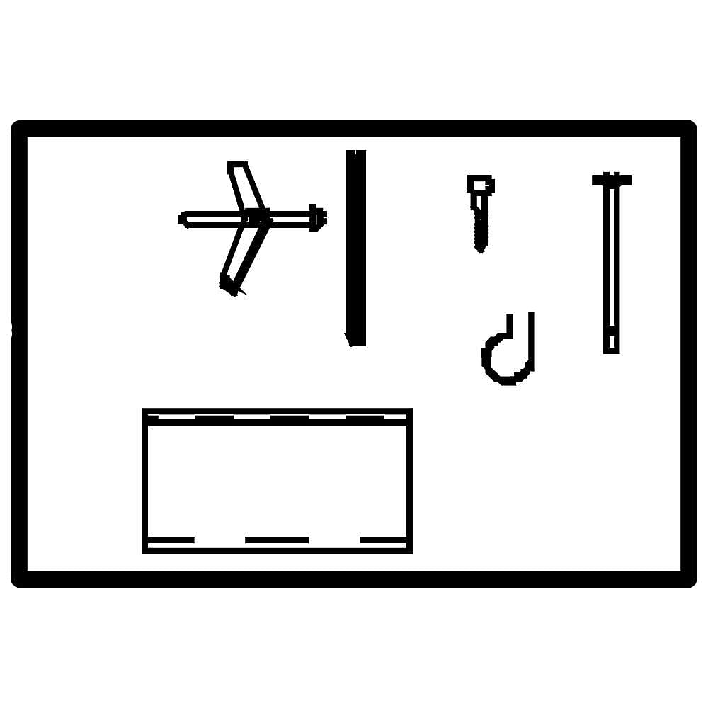 Part #5304513469, Kenmore Microwave Installation Hardware Kit / 12.10 x 5.30 x 1.10