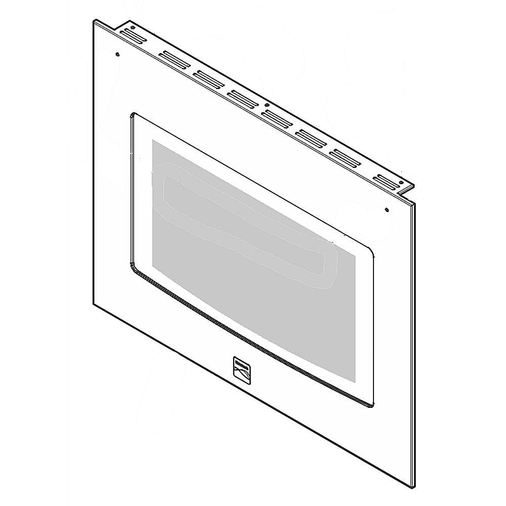 Kenmore Part #5304513517, Wall Oven Door Outer Panel Assembly (Black And Stainless) | 36.00 x 30.25 x 6.00