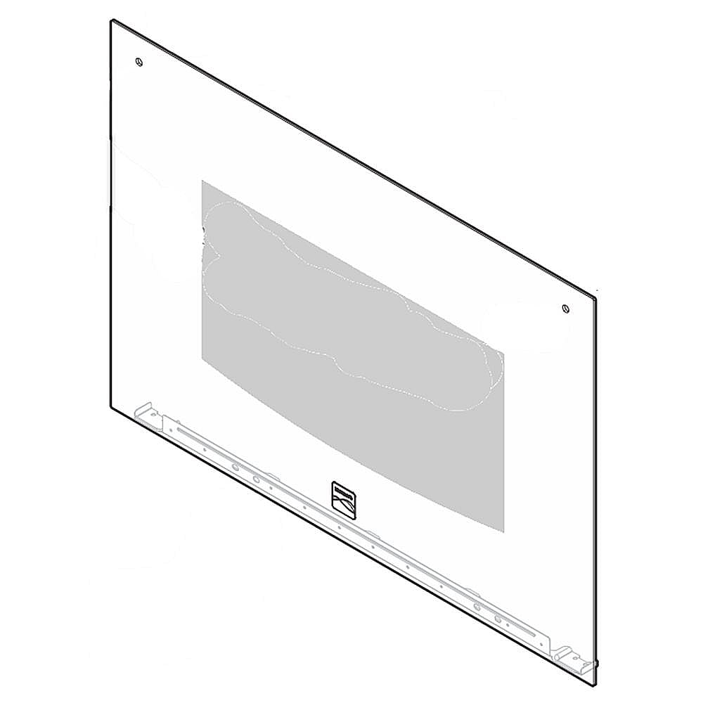 Part #5304513544, Range Oven Door Outer Panel (White) / 36.00 x 30.25 x 6.00