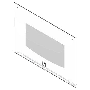 Range Oven Door Outer Panel (white) 5304513544