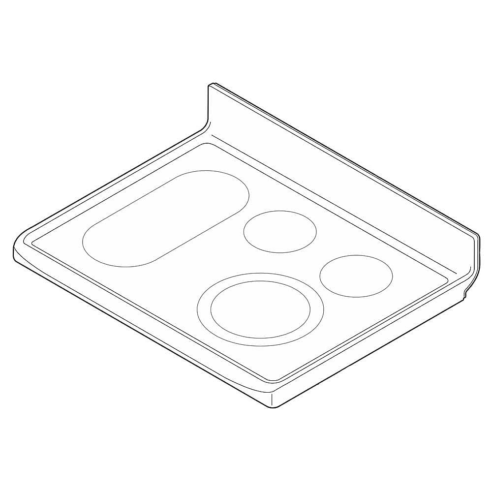 Frigidaire Part #5304513627, Range Main Top (Black) | 32.75 x 27.50 x 9.50