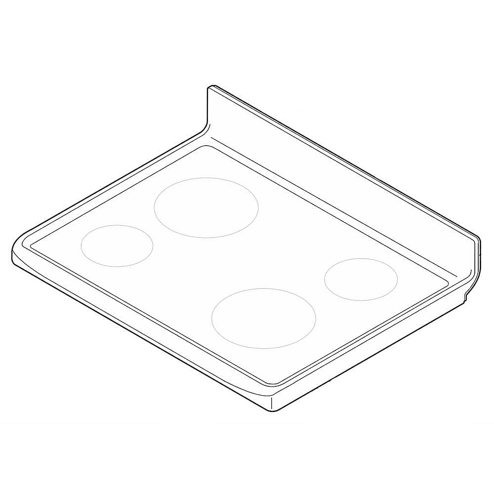 Frigidaire Part #5304513629, Range Main Top (Black)