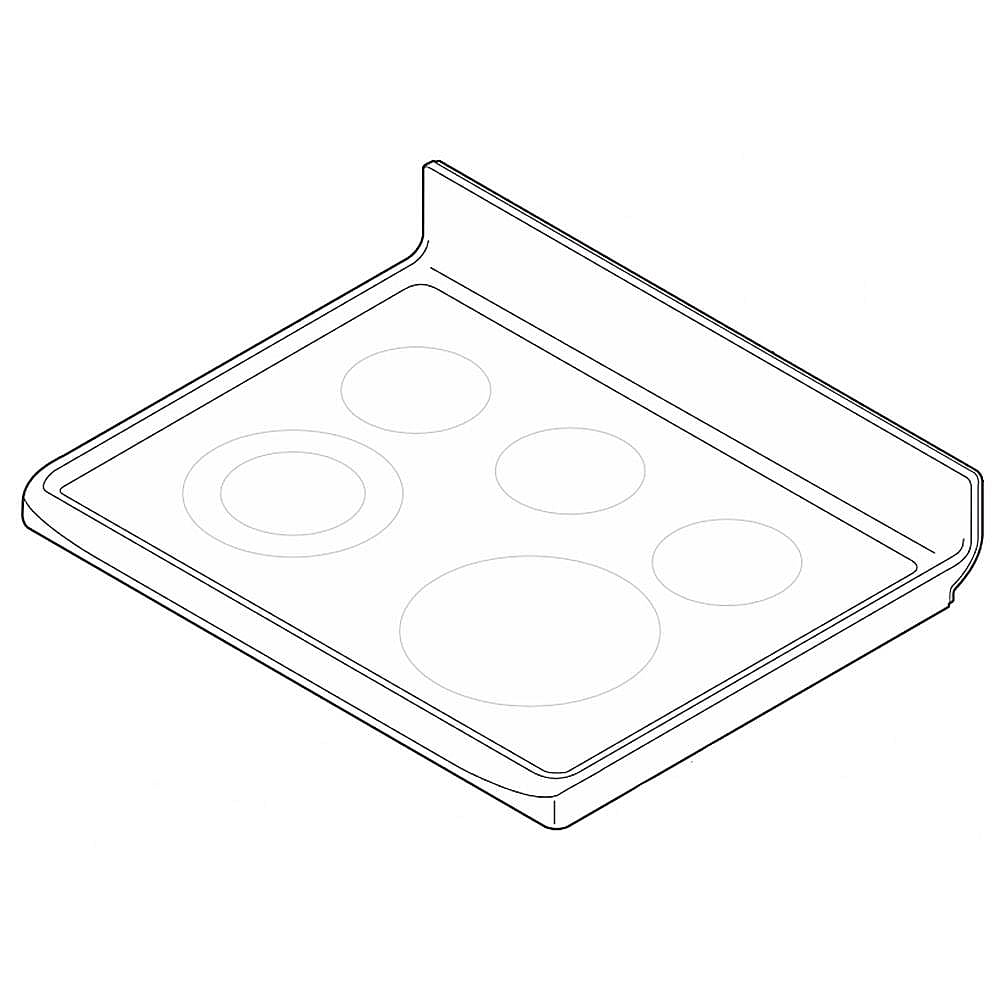 Kenmore Part #5304513963, Range Main Top (White)