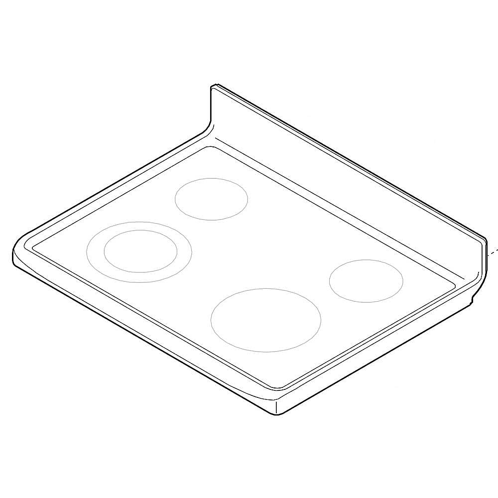 Kenmore Part #5304513973, Range Main Top (Black)