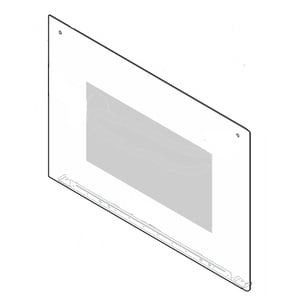 Range Oven Door Outer Panel (black) 5304514324