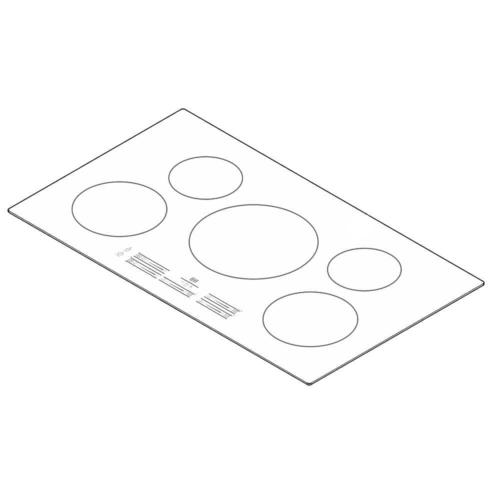 Part #5304514391, Cooktop Main Top (Black) / 41.25 x 26.25 x 6.75