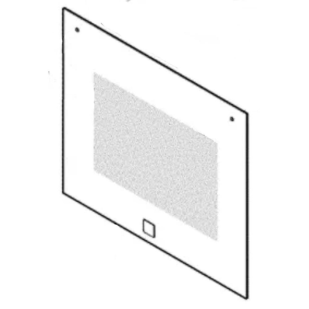 Part #5304514694, Wall Oven Door Outer Panel (Black) / 35.80 x 30.25 x 6.00