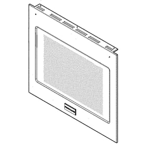 Wall Oven Door Outer Panel Assembly (black And Stainless) 5304515547