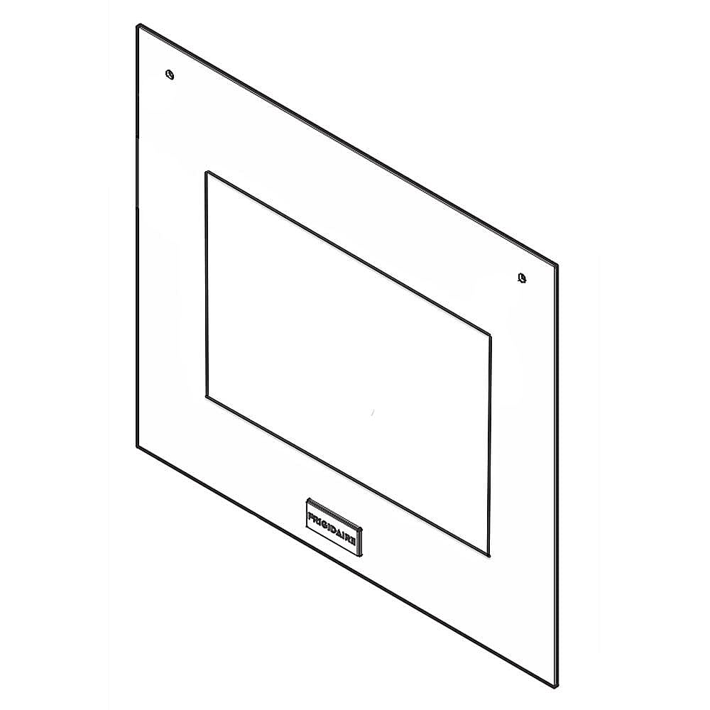 Part #5304515549, Outer Door Assembly (Black And Stainless) / 35.60 x 30.25 x 6.00