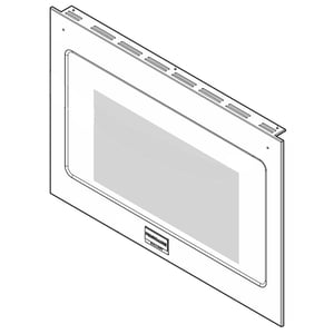 Wall Oven Door Outer Panel Assembly (black And Stainless) 5304515669