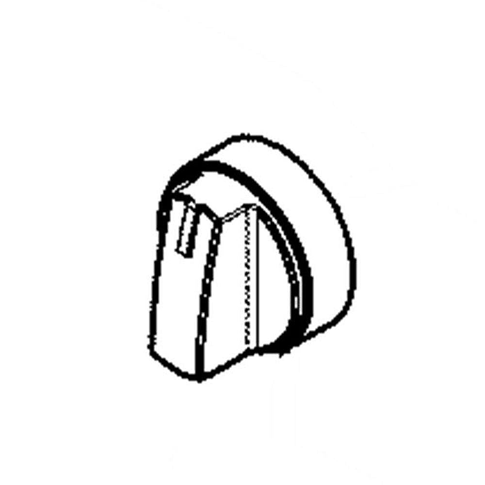 Kenmore Part #5304516730, Range Surface Burner Knob (Black) | 2.30 x 2.15 x 2.15