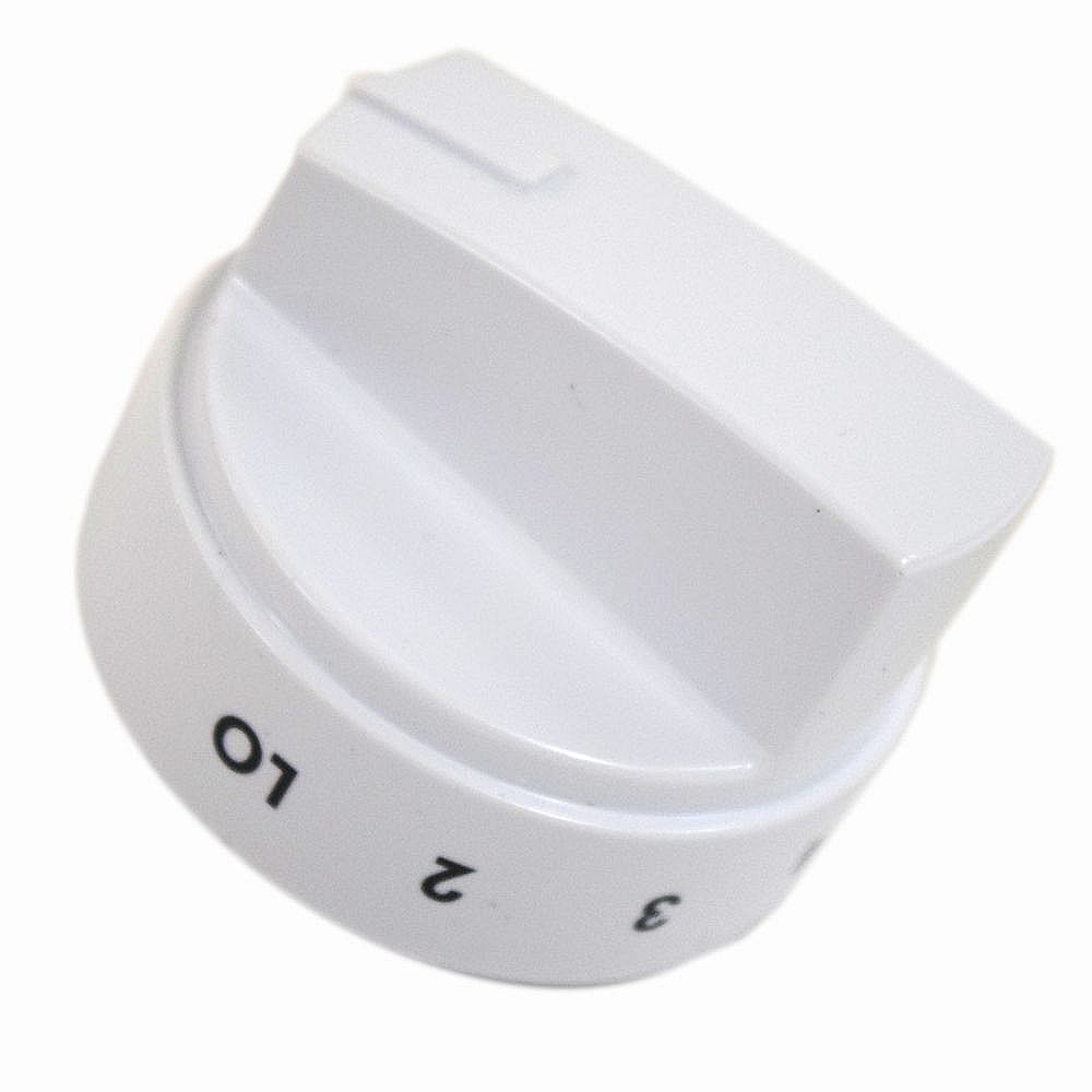 Part #5304516731, Range Surface Burner Knob (White) / 3.55 x 2.55 x 2.45