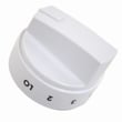 Range Surface Burner Knob (white) for Kenmore 79074519910 - Part 5304516731