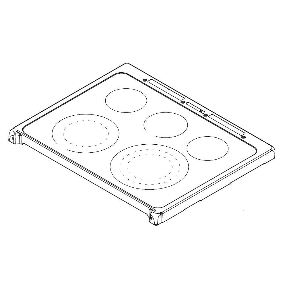 Part #5304516852, Frigidaire Range Main Top (Black)