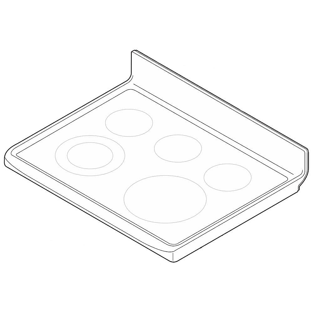 Kenmore Part #5304517131, Range Main Top (Black)