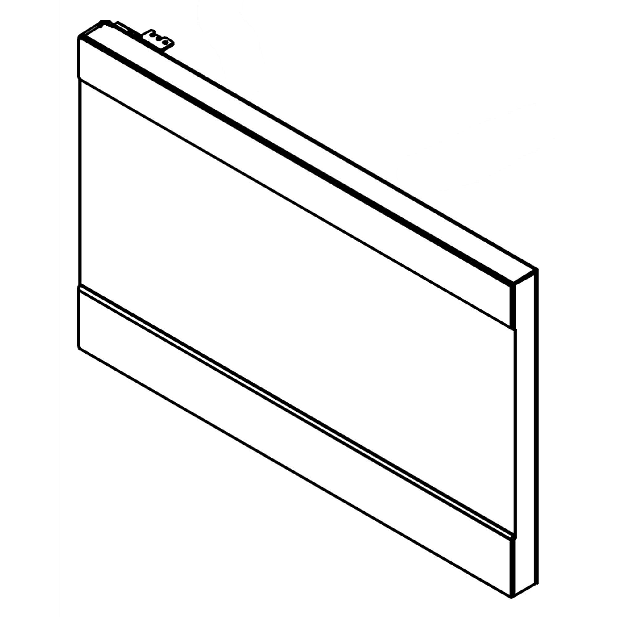 Frigidaire Part #5304519358, Microwave Door Assembly (Black Stainless) | 35.70 x 30.20 x 6.20