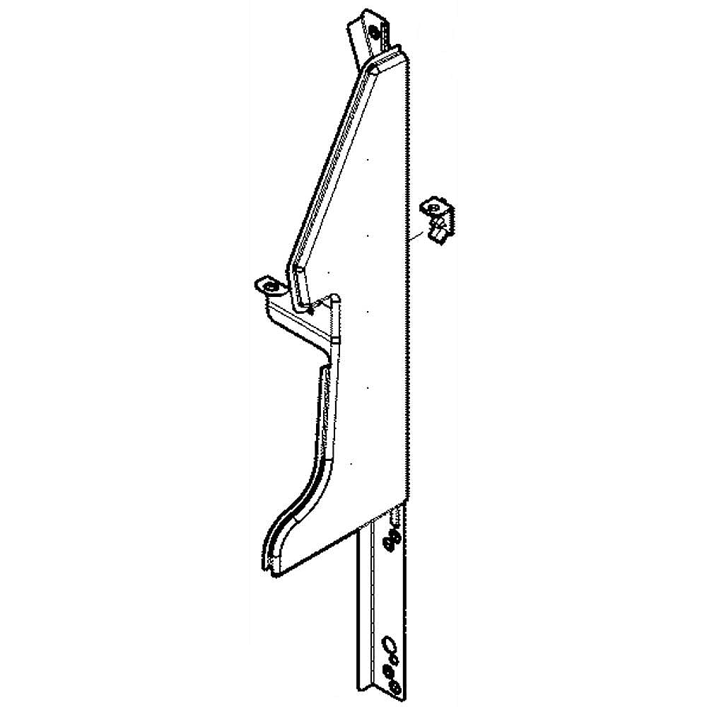 Kenmore Part #5304519371, End Cap, kit , black , rh , w/adaptor | 18.30 x 8.40 x 5.30