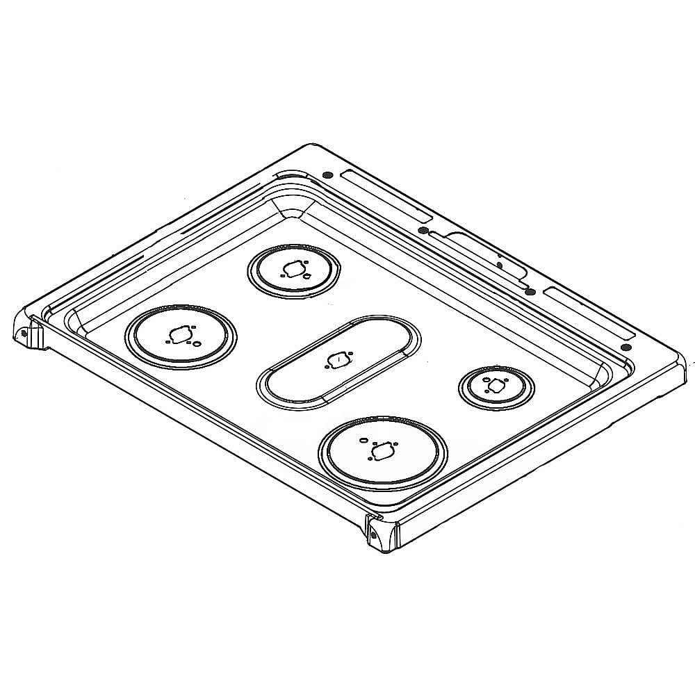 Frigidaire Part #5304520919, Range Main Top (Black) | 1.00 x 1.00 x 1.00