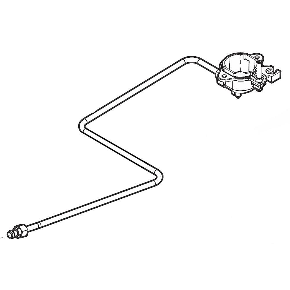 Part #5304521035, Ignitor/orifice Assy., top Burner , lh Rear, 9.5K , w/holder , tube / 16.05 x 6.25 x 2.30