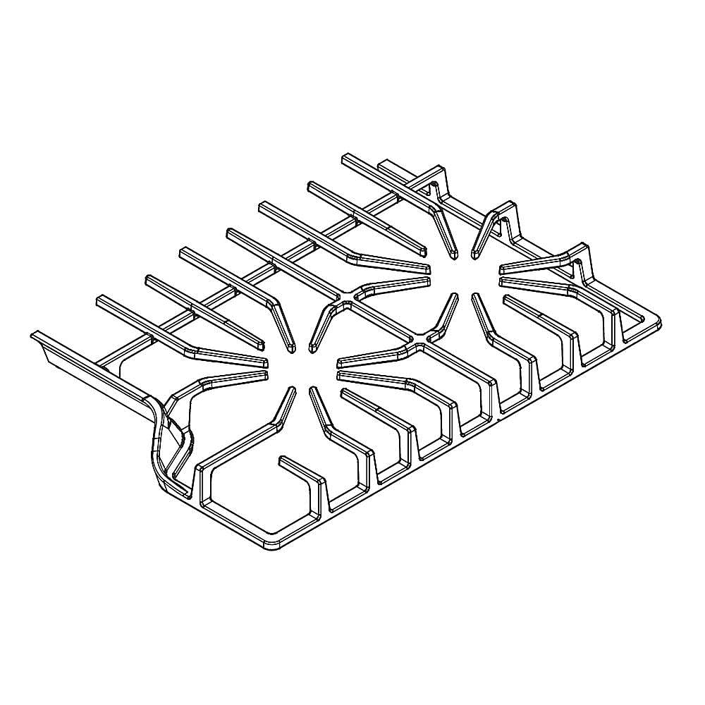 Photo of Part #5304522679, Cooktop Burner Grate, Right | 19.40 x 2.00 x 0.10 from Repair Parts Direct