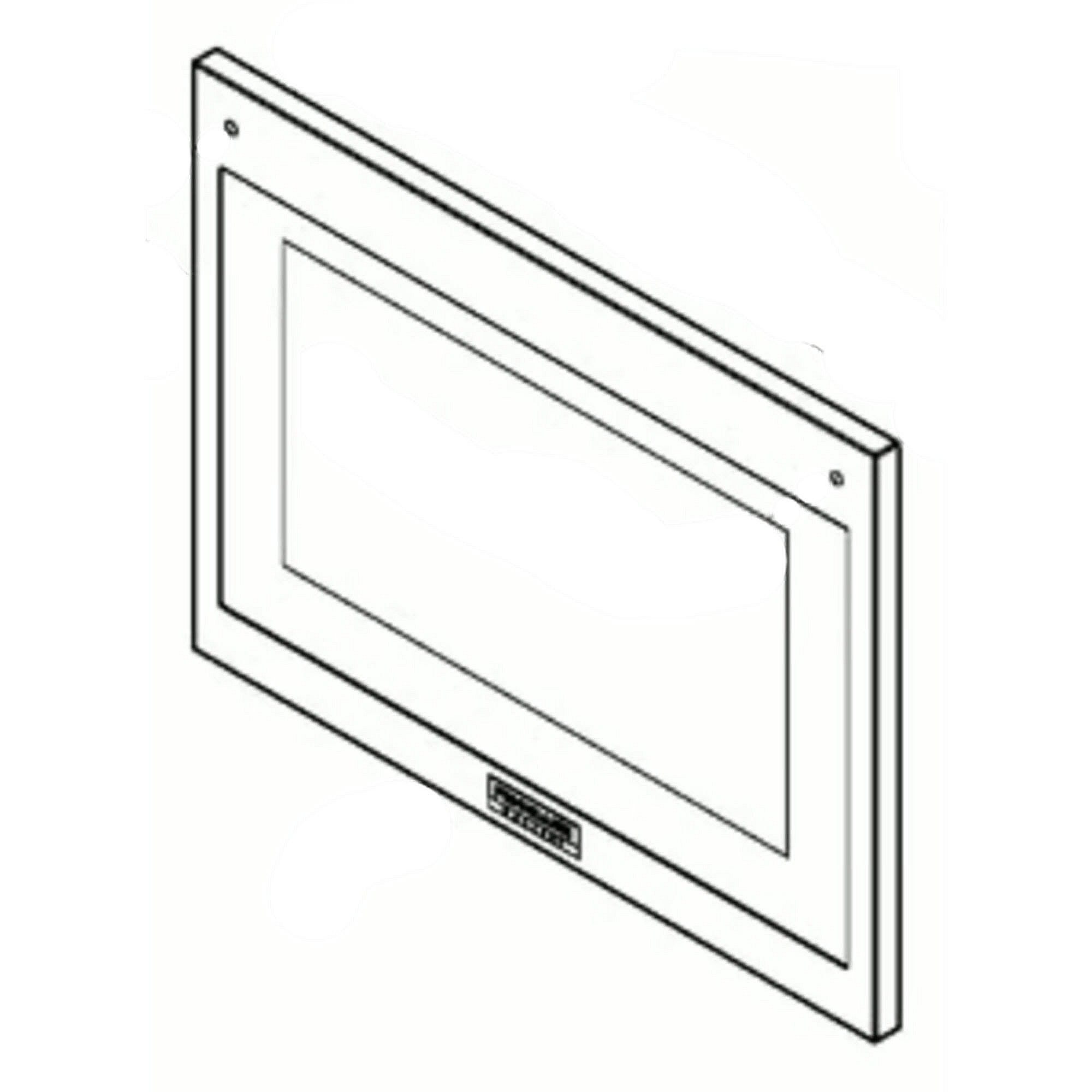 Part #5304526649, Wall Oven Door Outer Panel Assembly (Stainless And Black)