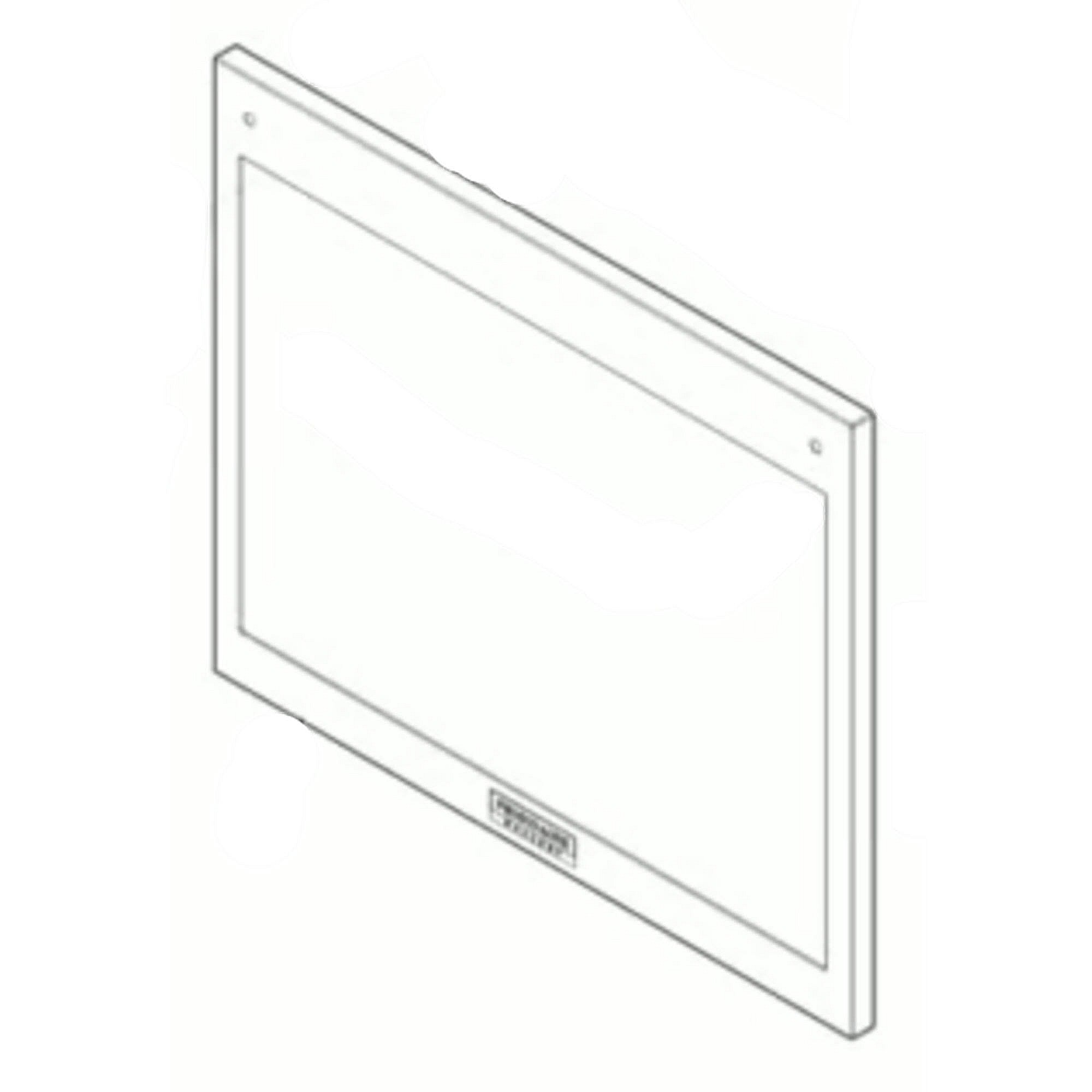 Part #5304528494, Range Oven Door Outer Panel (Black Stainless)