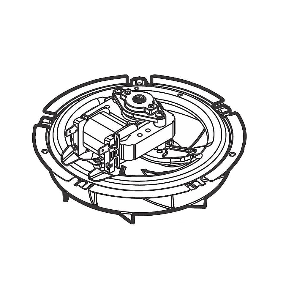 Part #5304528825, Frigidaire Wall Oven Cooling Fan Assembly (Replaces 807123001) / 10.00 x 9.00 x 4.90