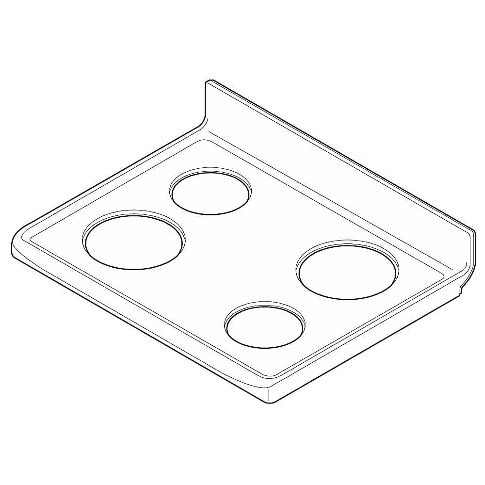 GE Part #5304531767, Ran Main Top (White)