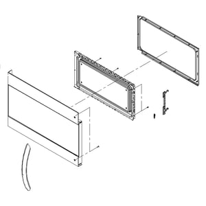 Microwave Door Assembly 5304491502