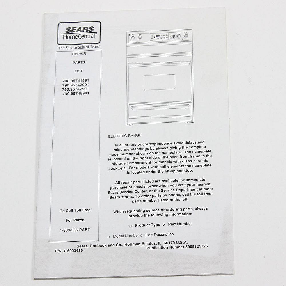 Part #5995321725, Parts Catalog | 8.45 x 5.50 x 0.30