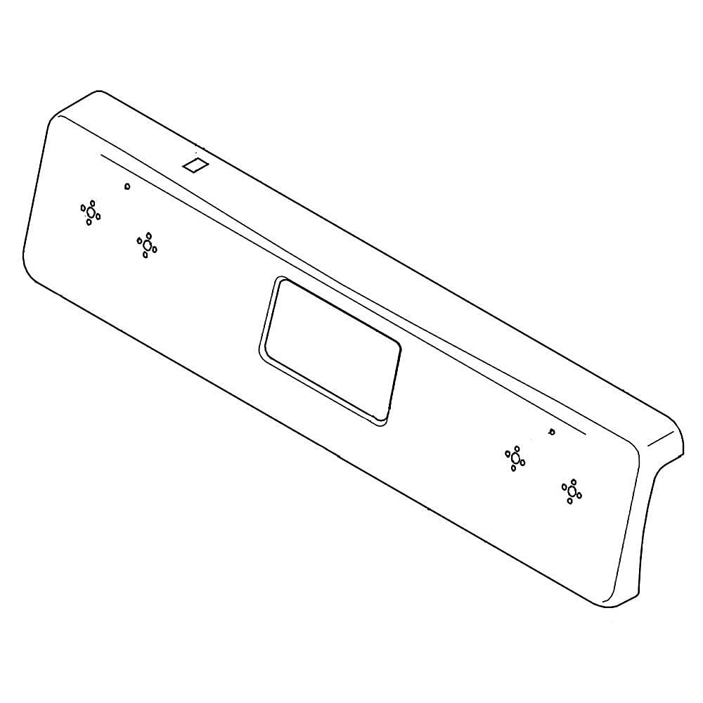 Part #807152211, Backguard Panel (White) / 29.75 x 7.50 x 2.25