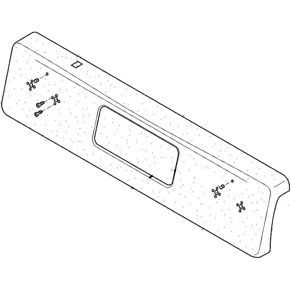 Part #807152212, Range Control Panel (Black) / 30.00 x 6.50 x 2.50