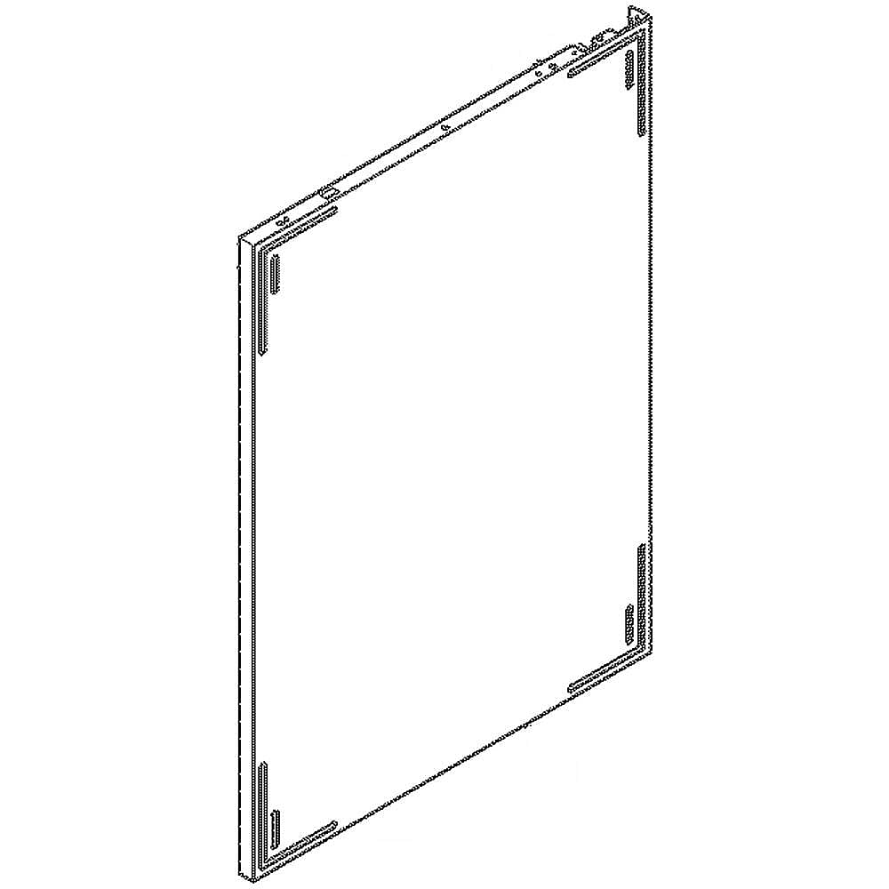 Part #807226106, Range Side Panel (Black) / 35.90 x 30.30 x 6.00